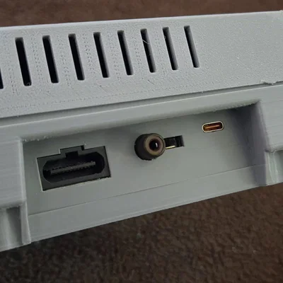 Tấm chặn mặt sau (Backplate) lắp USB-C cho SNES (Hỗ trợ 9v Trigger Board)