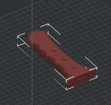 Tay cầm dao (Knife Handle) in 3D – Thiết kế công thái học bền bỉ - Image 2