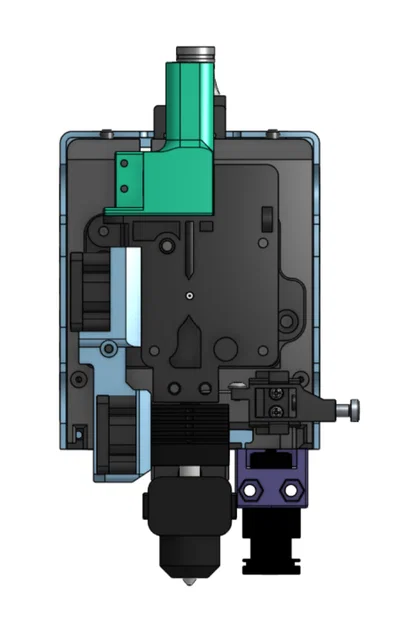 Q1 Pro Remix + EBB36 GEN2 + A1/H2D Hotend + MMU HUB + Post-Extruder Cutter - Image 5