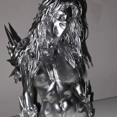 Mô hình Nữ Sát Thủ STL | Nhân vật Fantasy Đeo Mặt Nạ | Mẫu Resin Chi Tiết Cao
