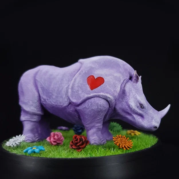 Prism Prints - Tê giác Lavender (Lavender Rhino) - Image 1