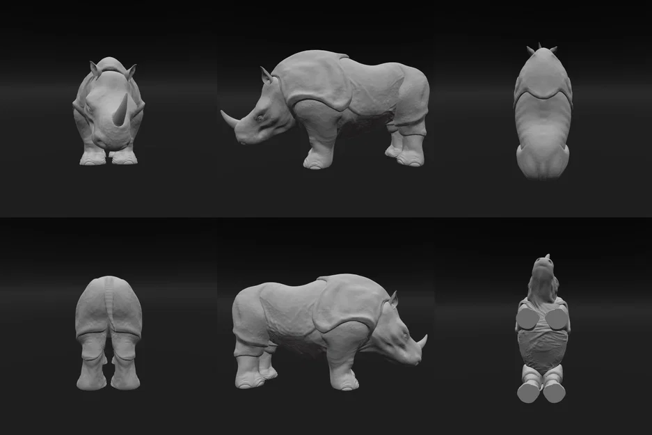 Prism Prints - Tê giác Lavender (Lavender Rhino) - Image 3