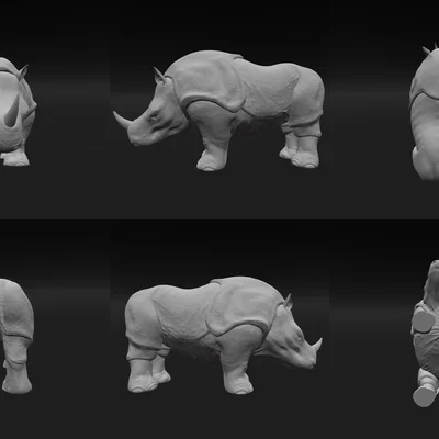 Prism Prints - Tê giác Lavender (Lavender Rhino)