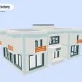 Mô hình tòa nhà kiến trúc đô thị hiện đại tỉ lệ HO - Thumbnail 2
