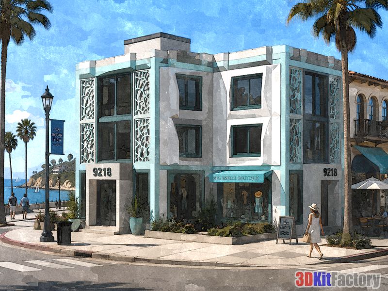 Mô hình kiến trúc đô thị hiện đại tỉ lệ HO - Image 1