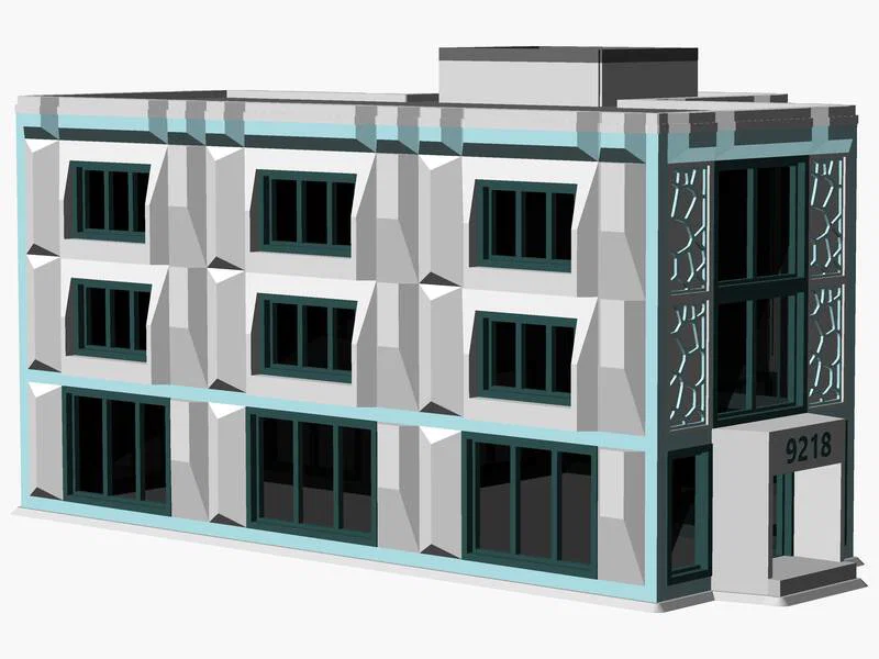 Mô hình kiến trúc đô thị hiện đại tỉ lệ HO - Image 2