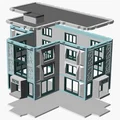 Mô hình kiến trúc đô thị hiện đại tỉ lệ HO - Thumbnail 3