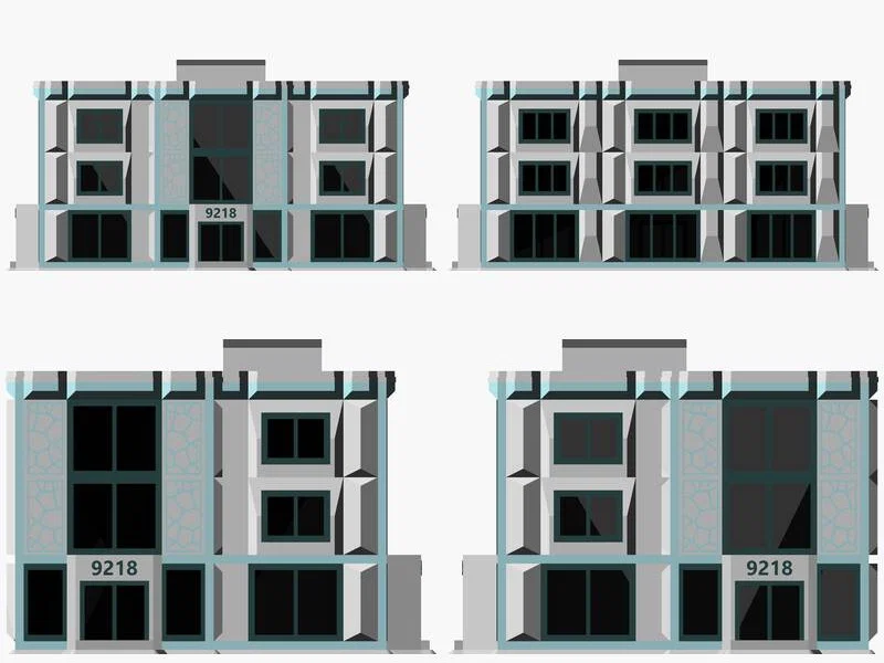 Mô hình kiến trúc đô thị hiện đại tỉ lệ HO - Image 4