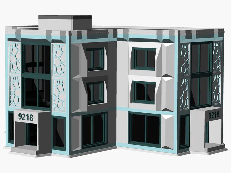 Mô hình kiến trúc đô thị hiện đại tỉ lệ HO - Image 5