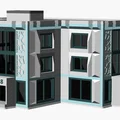 Mô hình kiến trúc đô thị hiện đại tỉ lệ HO - Thumbnail 5