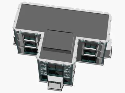 Mô hình kiến trúc đô thị hiện đại tỉ lệ HO - Image 6