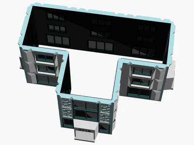 Mô hình kiến trúc đô thị hiện đại tỉ lệ HO - Image 7