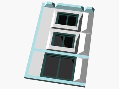 Mô hình kiến trúc đô thị hiện đại tỉ lệ HO - Image 8