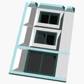 Mô hình kiến trúc đô thị hiện đại tỉ lệ HO - Thumbnail 9