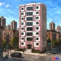 Tòa nhà kiến trúc đô thị hiện đại tỉ lệ N Scale - Dòng Backdrop - Thumbnail 1