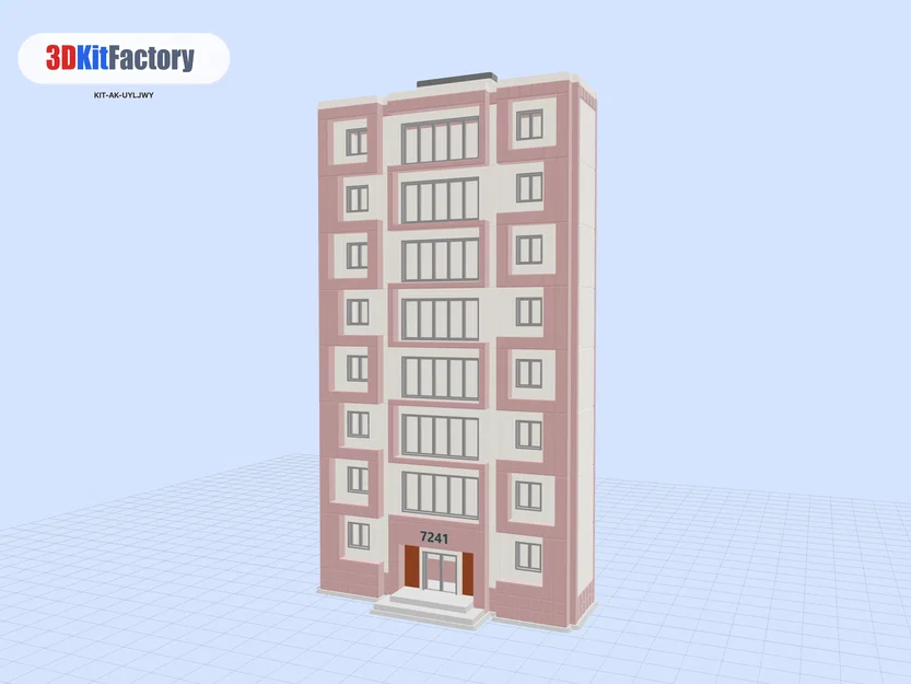 Tòa nhà kiến trúc đô thị hiện đại tỉ lệ N Scale - Dòng Backdrop - Image 2