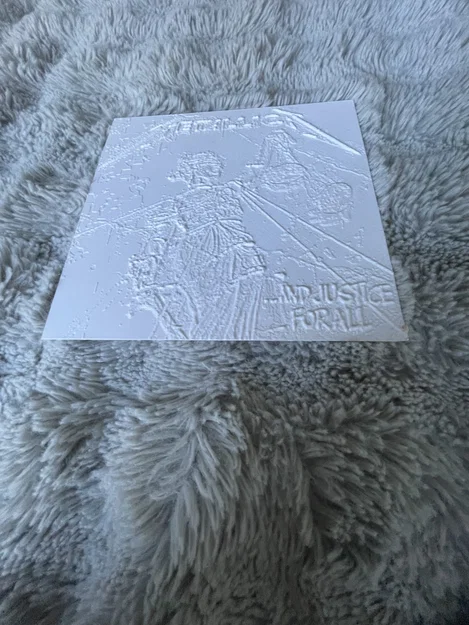 Tranh Lithophane Metallica ...And Justice For All (In 3D) - Image 2