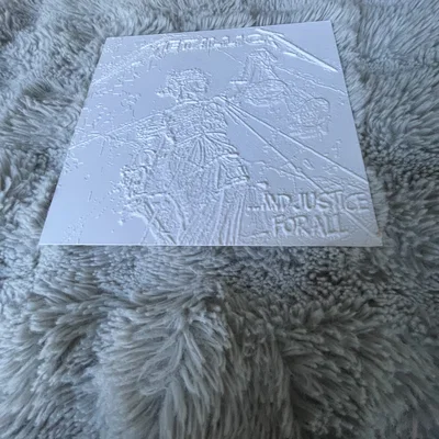 Tranh Lithophane Metallica ...And Justice For All (In 3D)