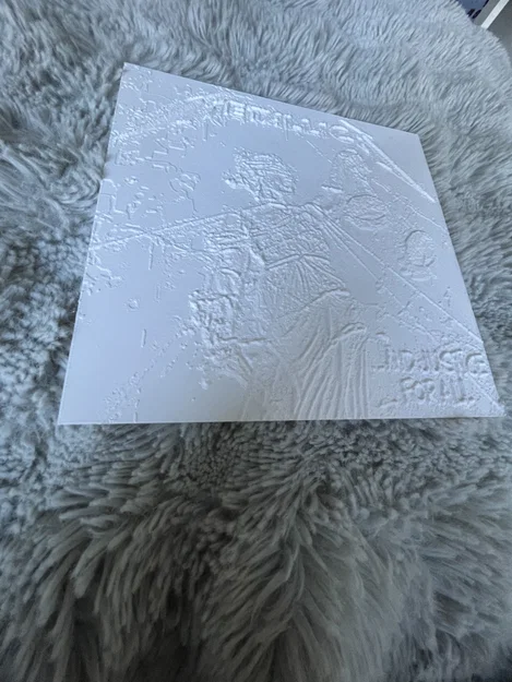 Tranh Lithophane Metallica ...And Justice For All (In 3D) - Image 3