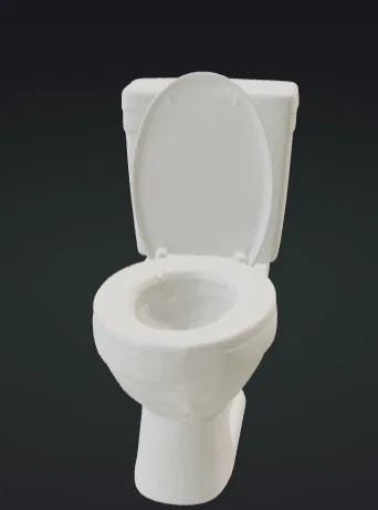 Mô hình 3D bồn cầu trang trí nghệ thuật độc đáo - Image 1