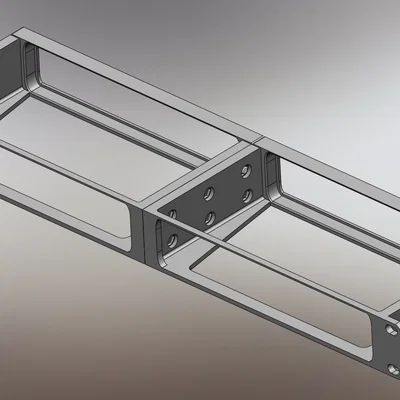 Ngàm gắn tủ rack 19 inch cho bộ Topping E70+L70