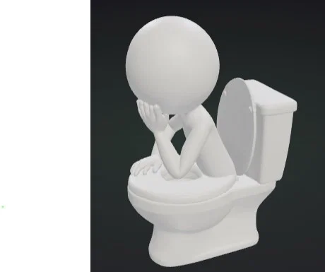 Mô hình 3D Skibidi Thinker - Đồ trang trí sáng tạo và hài hước - Image 1