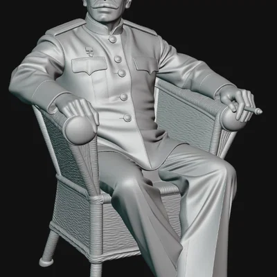 Mô hình 3D Josef Stalin (tỷ lệ 1:35) phục vụ sa bàn quân sự