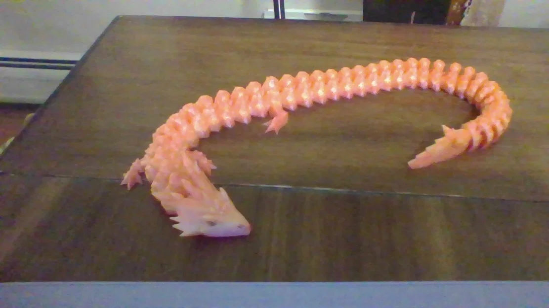 Mô hình rồng Crystal Dragon khớp nối linh hoạt in 3D - Image 1