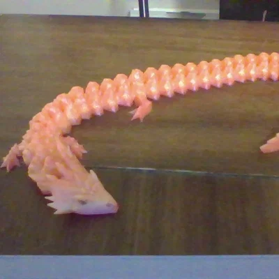 Mô hình rồng Crystal Dragon khớp nối linh hoạt in 3D