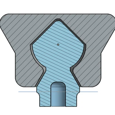 Chân đế xoay (Swivel Foot) - In liền khối