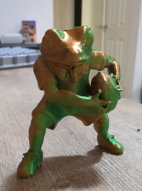 Mô hình 3D chú ếch Concho cầu thủ bóng bầu dục siêu ngầu - Image 1