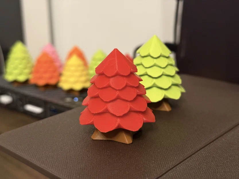 Mô hình 3D cây thông Cozy Tree lắp ráp dễ thương cho góc làm việc - Image 3