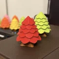 Mô hình 3D cây thông Cozy Tree lắp ráp dễ thương cho góc làm việc - Thumbnail 3