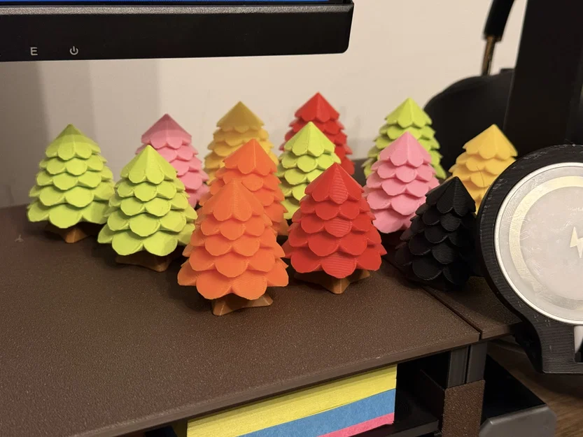 Mô hình 3D cây thông Cozy Tree lắp ráp dễ thương cho góc làm việc - Image 4