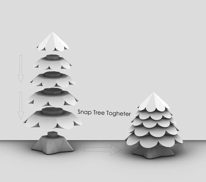 Mô hình 3D cây thông Cozy Tree lắp ráp dễ thương cho góc làm việc - Image 5