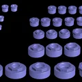 Bộ đầu nối ống tùy chỉnh: Phích cắm, Bushing, Khớp nối, Nắp và Bộ giảm tốc (SCAD + STL) - Thumbnail 2
