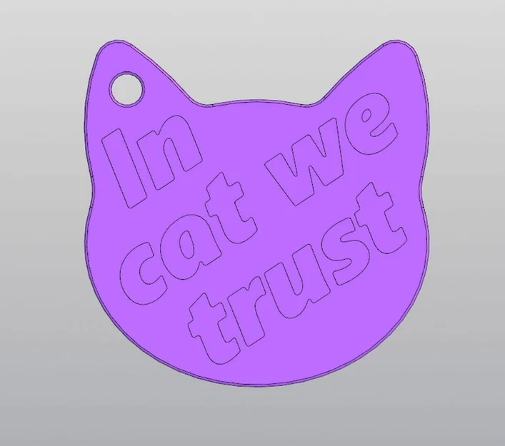 Móc khóa mèo "In Cat We Trust" - Phụ kiện đáng yêu cho người yêu mèo - Image 2