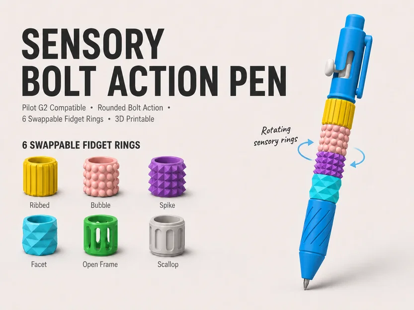 Bút Bolt Action Cảm Giác – Tương thích ruột Pilot G2 - Image 1