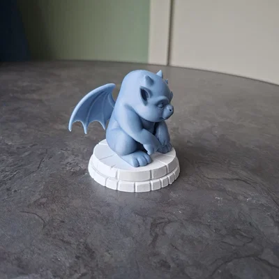 Mô hình 3D Baby Gargoyle đáng yêu trang trí kệ sách và bàn làm việc