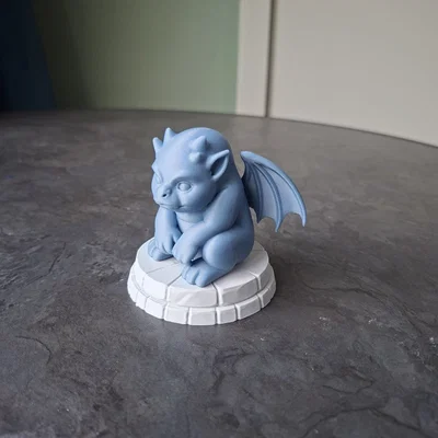 Mô hình 3D Baby Gargoyle đáng yêu trang trí kệ sách và bàn làm việc