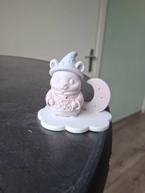 Mô hình 3D Chuột Phù Thủy (Moon Mouse Wizard) trang trí siêu đáng yêu - Image 2