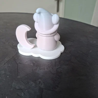 Mô hình 3D Chuột Phù Thủy (Moon Mouse Wizard) trang trí siêu đáng yêu