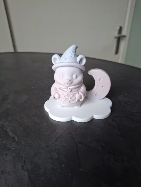 Mô hình 3D Chuột Phù Thủy (Moon Mouse Wizard) trang trí siêu đáng yêu - Image 5