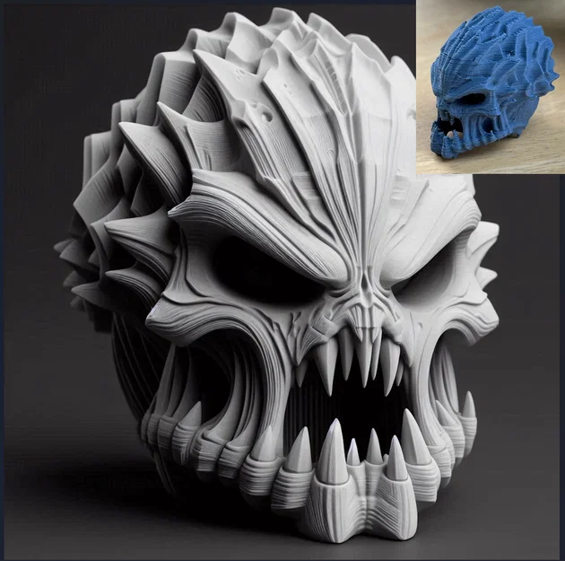 Mô hình đầu quái vật Monster Skull #2 - Image 1