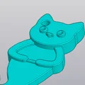 Móc khóa mèo tiên cá (Keychain Mermaid Cat) in 3D xinh xắn - Thumbnail 3