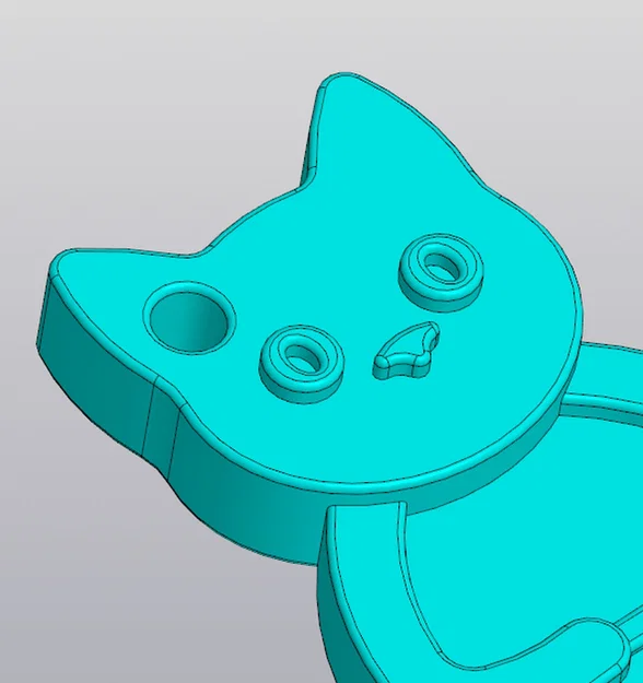Móc khóa mèo tiên cá (Keychain Mermaid Cat) in 3D xinh xắn - Image 4