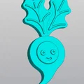 Móc khóa củ cải (Radish Keychain) dễ thương cho người yêu thiên nhiên - Thumbnail 1