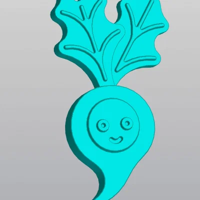 Móc khóa củ cải (Radish Keychain) dễ thương cho người yêu thiên nhiên
