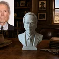 Tượng bán thân Clint (Clinton) Elias Eastwood Jr. - Thumbnail 1