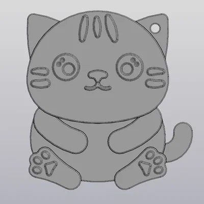 Móc khóa mèo con đáng yêu (Cute Kitty Keychain) cho người yêu mèo